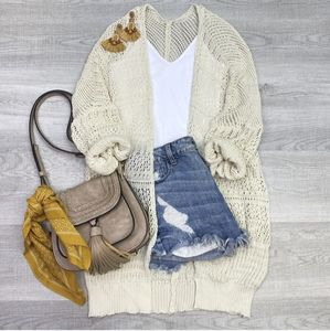 Boho Netted Cardigan